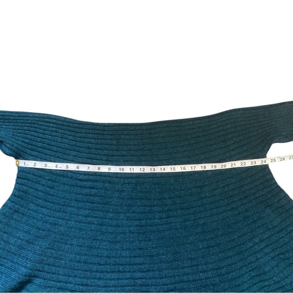 Peruvian Link Alpaca Collection Essential Sweater Open Front Teal Cozy Warm OS - Picture 10 of 10